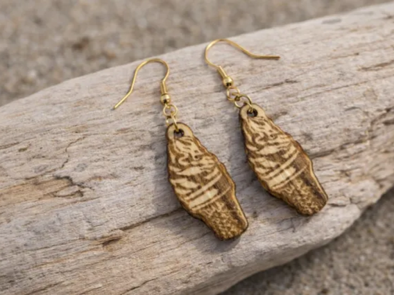 Boucles d'oreilles pendantes en forme de glace à l'italienne
