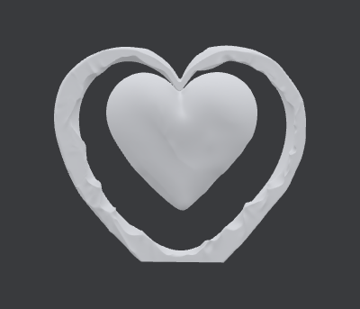 floating heart.xs