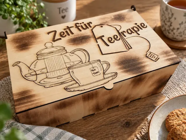 Teebox mit 3 oder 6 Fächern