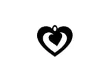 [Laser cut and engrave] Heart-Shaped Wooden Dangle Earrings with Cutout Patterns