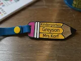 [Laser cut and engrave] Personalized Pencil Shaped Backpack Tag