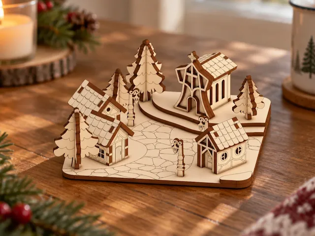 Tiny Christmas Village