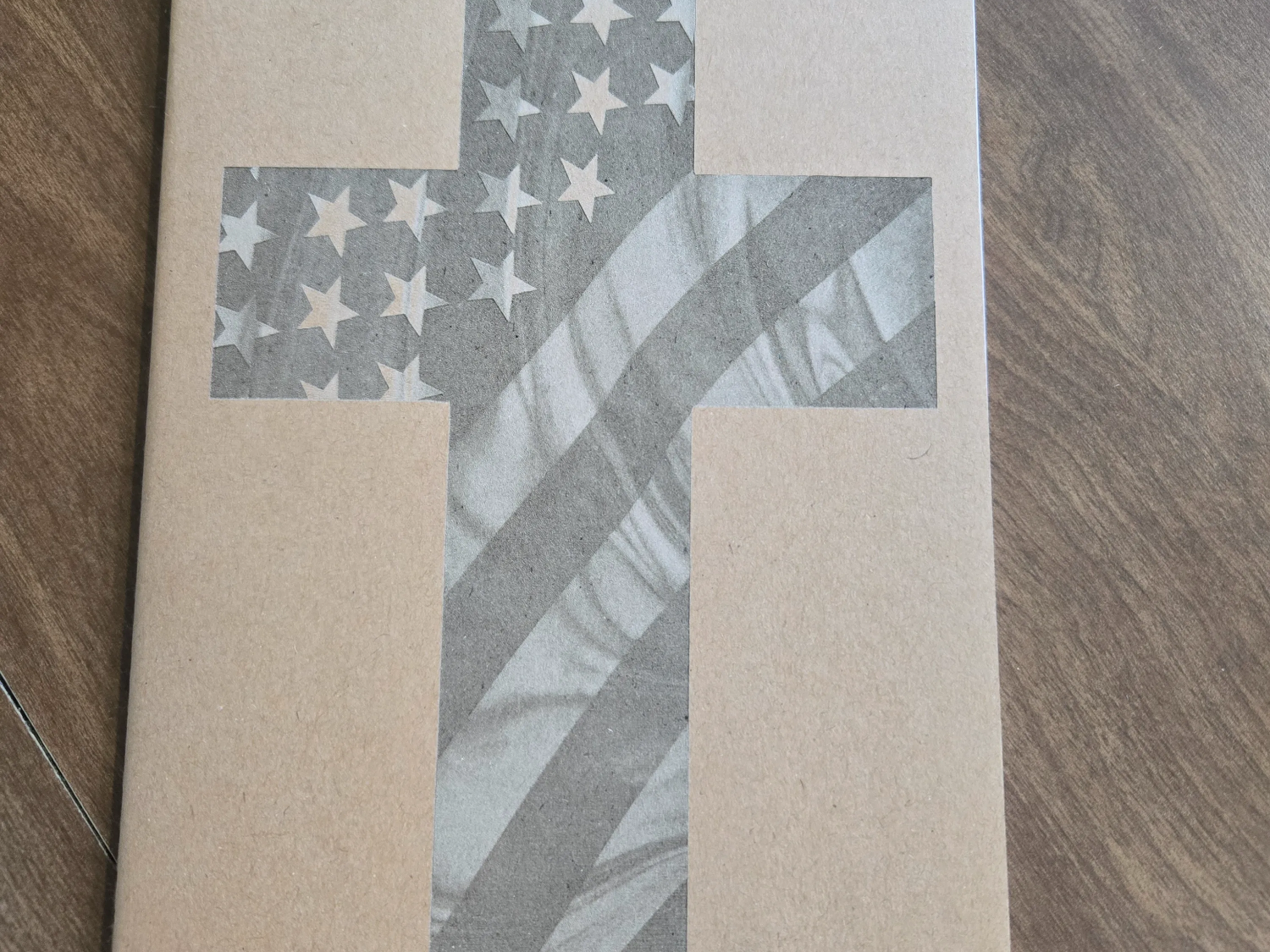 Patriotic Cross Engrave