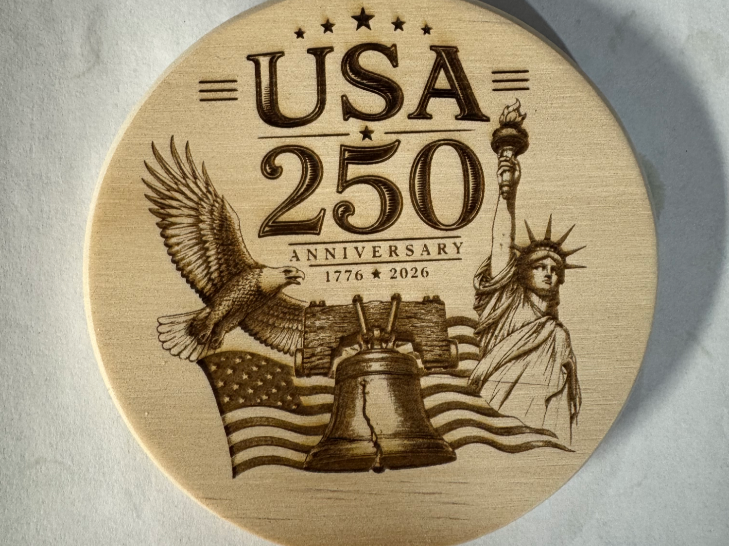 USA 250th Anniversary coaster