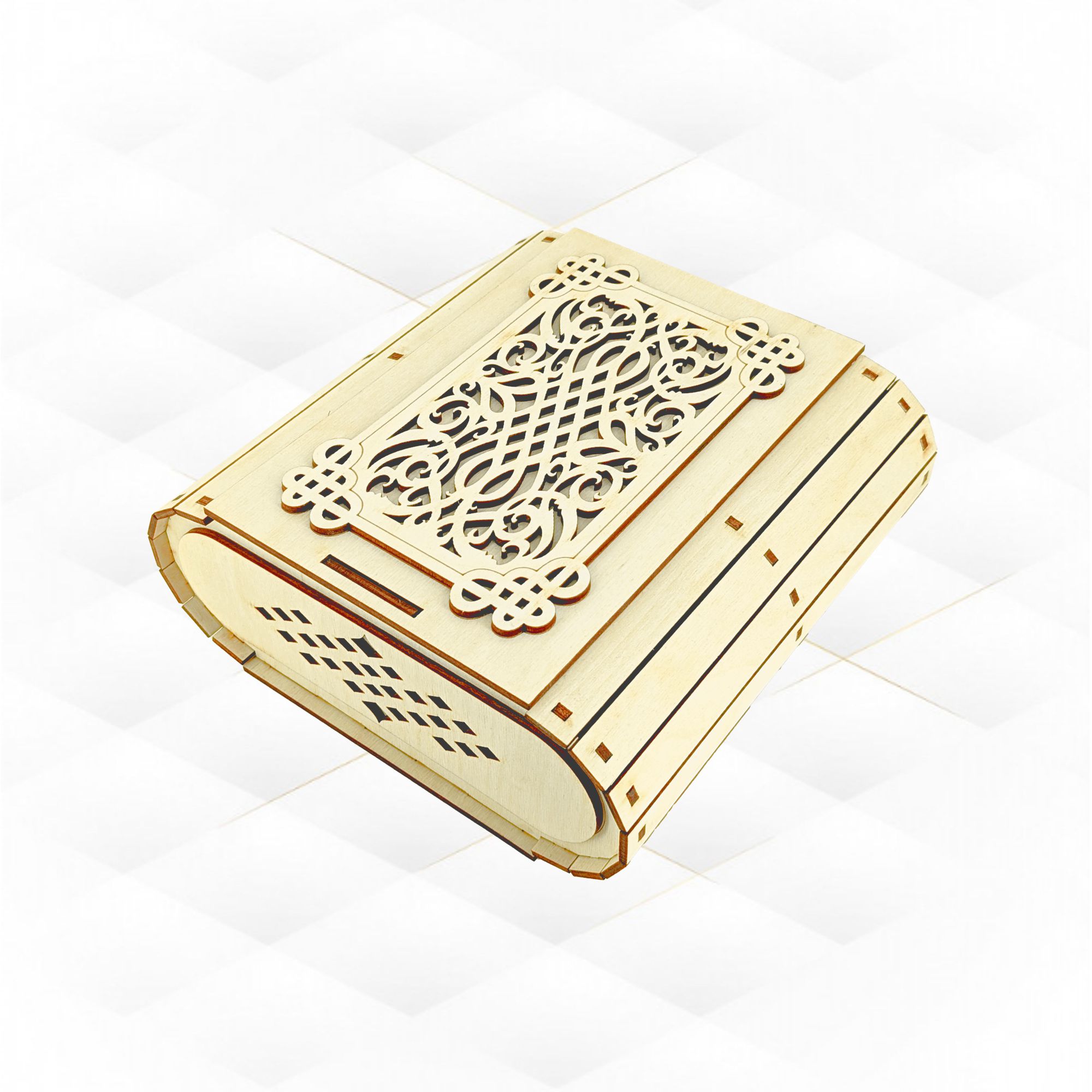 [Laser cut and engrave] Gift Jewelry Box Decoration Laser Cut Template, Storage Case, Laser Cutting Design