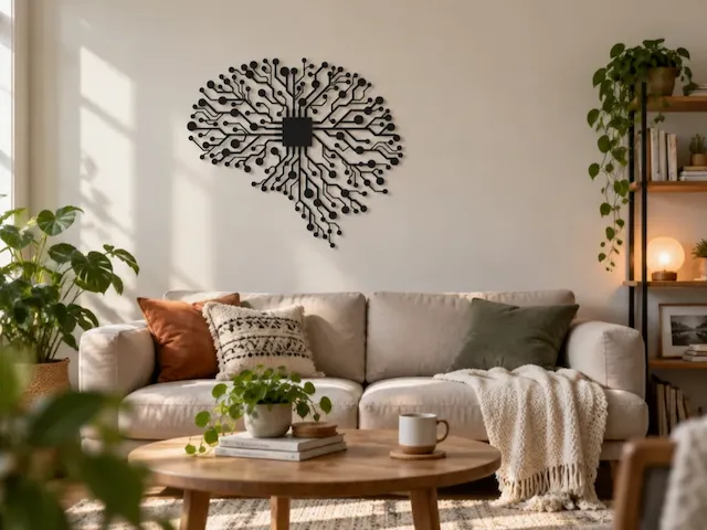 Circuit Board Brain Wall Art