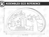 [Laser cut and engrave] Christmas night light Laser Cut Bundle. Illuminated Wooden Nativity Scene Tabletop Display