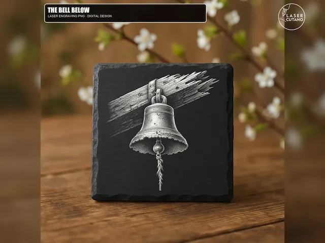 The Bell Below - Laser Engraving PNG