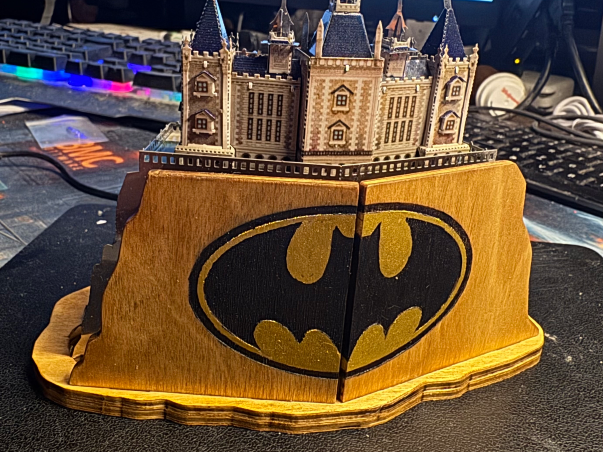 Base for Batcave @ Wayne Manor Metal Model