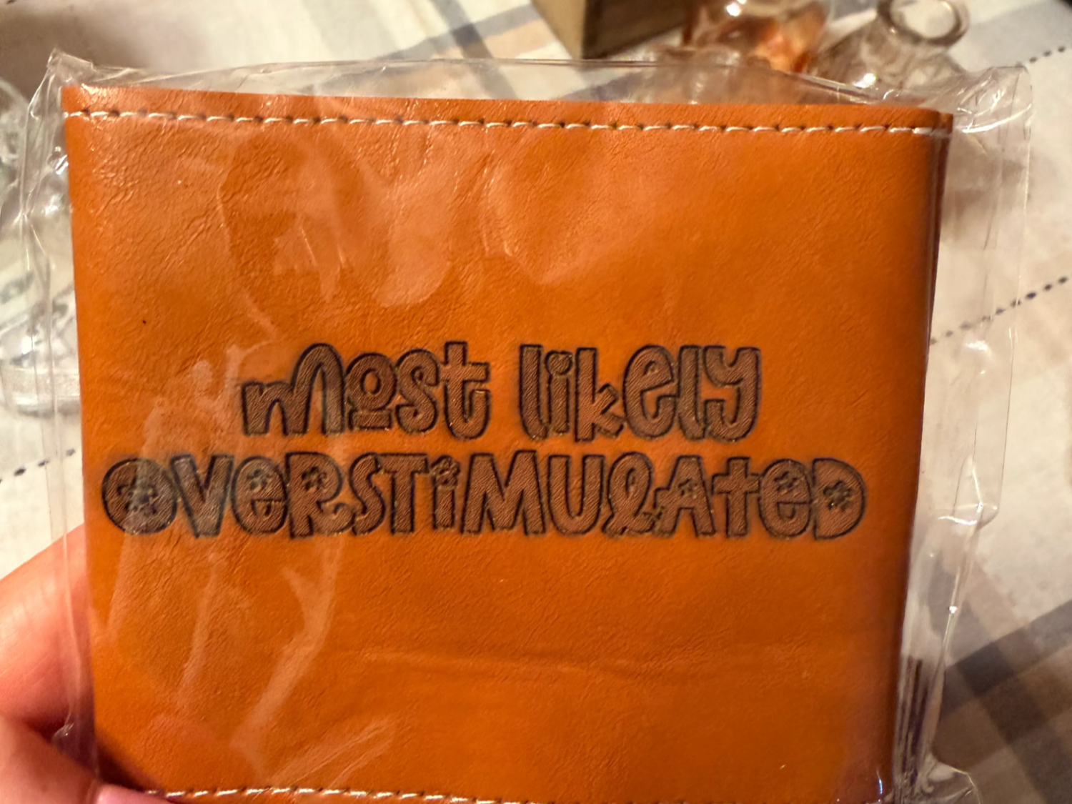 leather can koozie