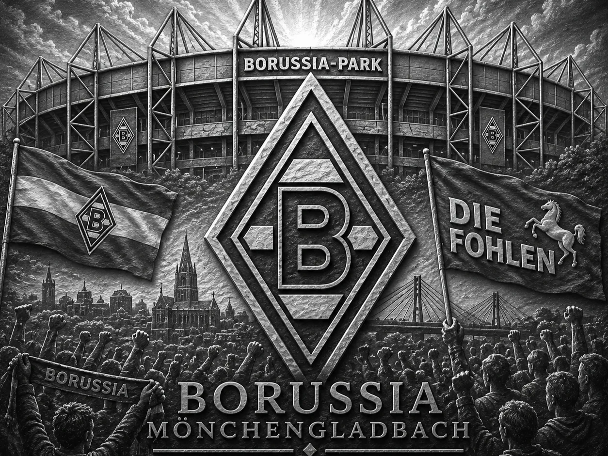 Borussia Mönchengladbach Untersetzer Schiefer