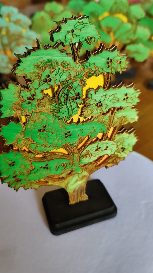 [Laser cut and engrave] The Truthful Holly - A story tree
