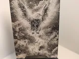 [Laser cut and engrave] Wandbild mit fliegendem Adler im dramatischen Wolkenhimmel