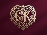 [Laser cut and engrave] Romantic Wedding Monogram Bundle SVG PNG | Ornate Heart Letter Monograms CA-CZ | Elegant Bridal Initial Logo Set