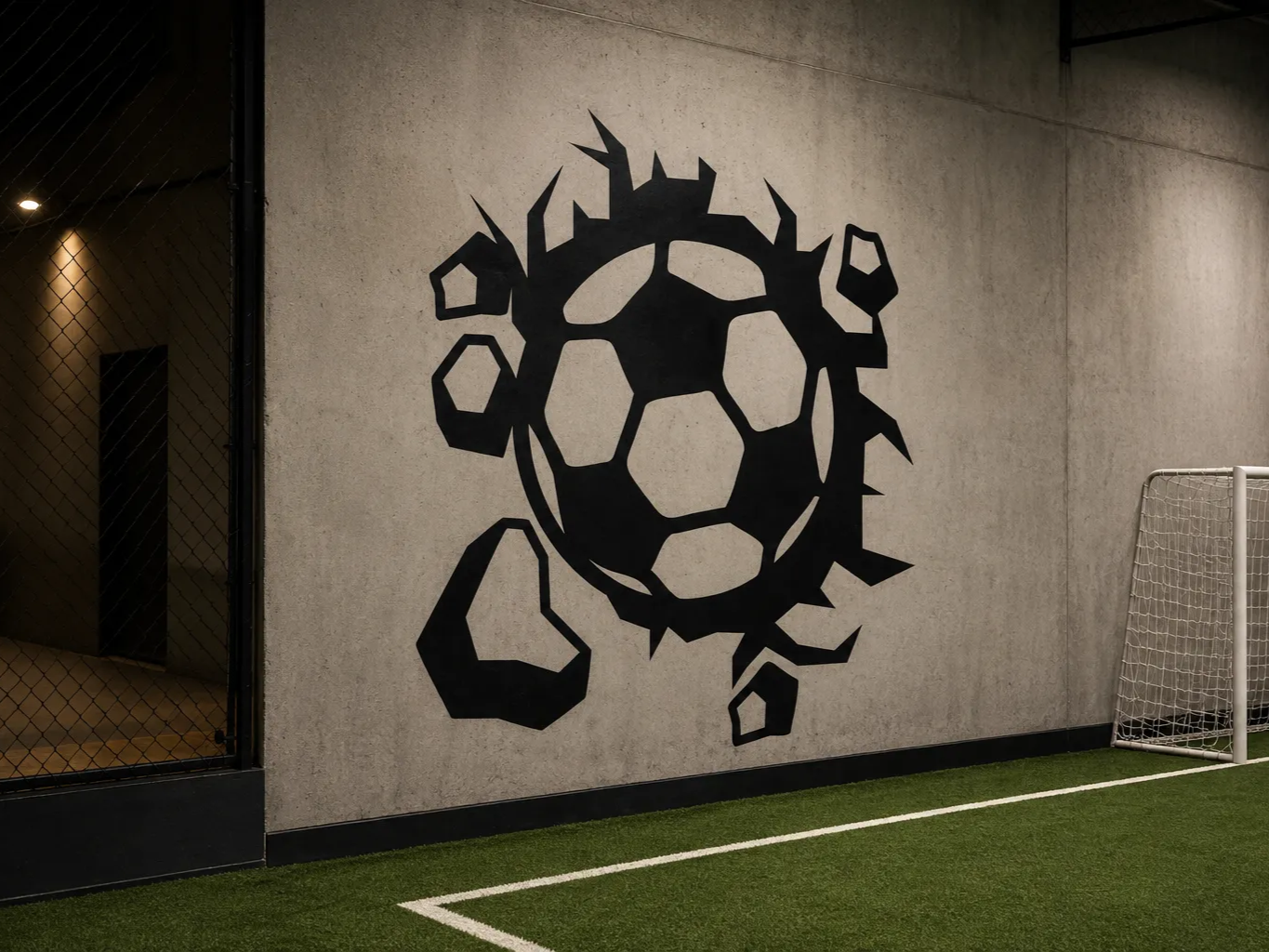 Set of 6 Sports Balls Wall Smash and Cracks Bundle