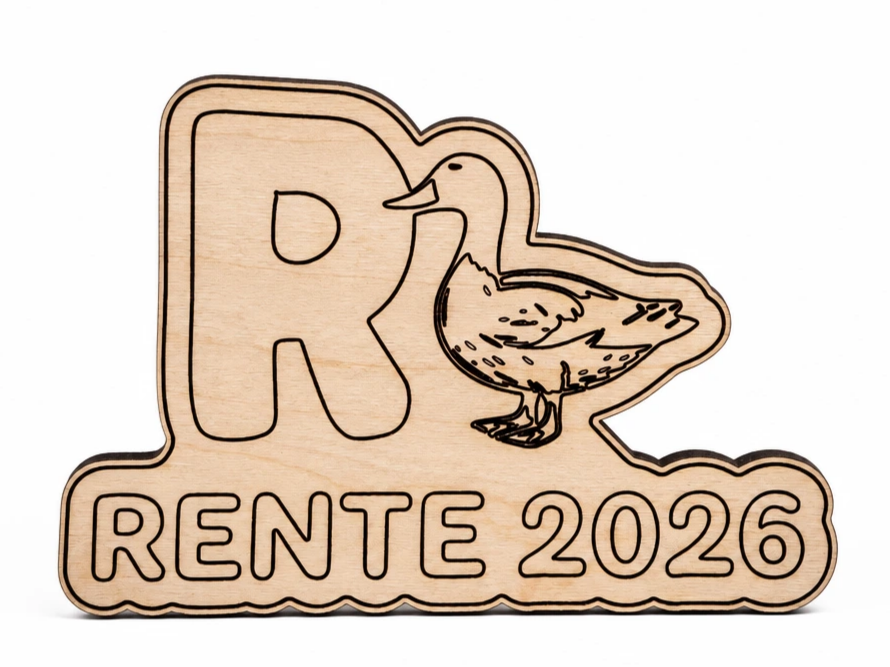"Rente - R-Ente" Funny German Retirement Sign retirement gift design