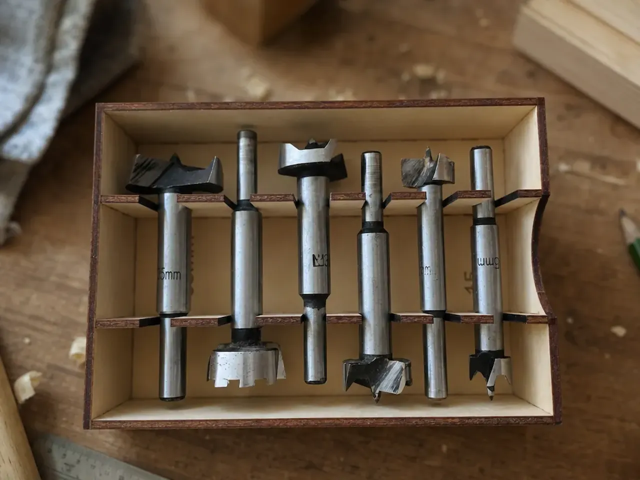 [Laser cut and engrave] Coffret de rangement pour mèches à bois