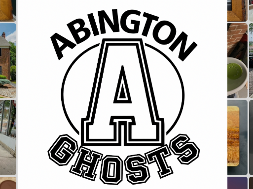 Abington Ghosts Varsity Style Letter A Logo Graphic