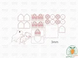 [Laser cut and engrave] Capybara Wagon Napkin Holder SVG