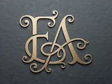 [Laser cut and engrave] EA Luxury Wedding Monogram – Decorative Interlocked Initials for Laser Cut Signs, Wedding Invitations, Cake Toppers & Engraving