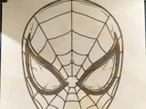 [Laser cut and engrave] Masque de super-héros avec motif de toile d'araignée