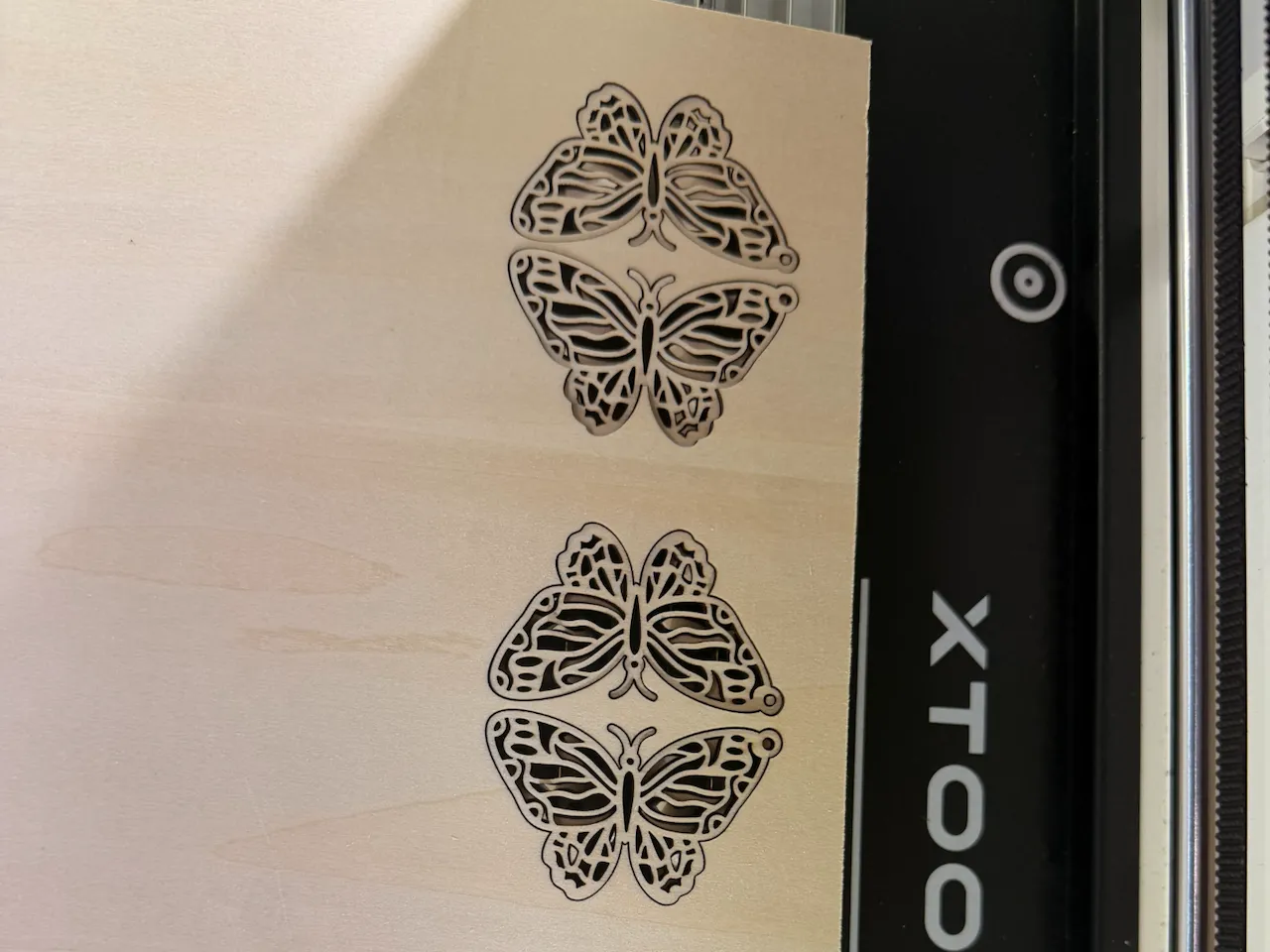 [Laser cut and engrave] Intricate Filigree Butterfly Cutouts