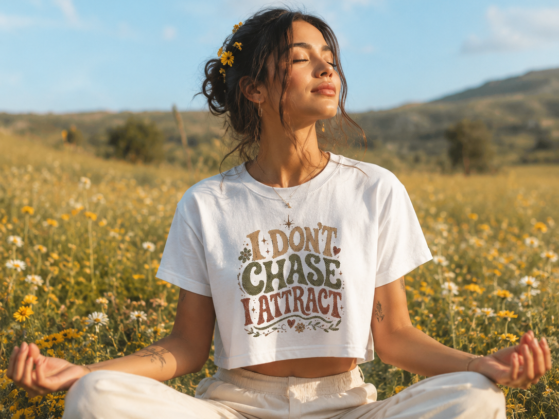 I don’t chase, I attract whatever is meant for me will find me.