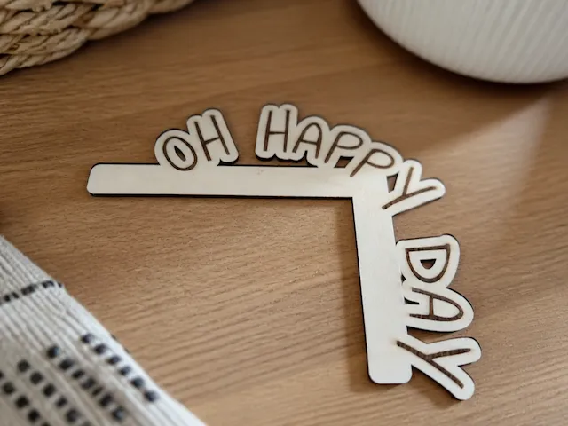 Türrahmenschild Oh Happy Day