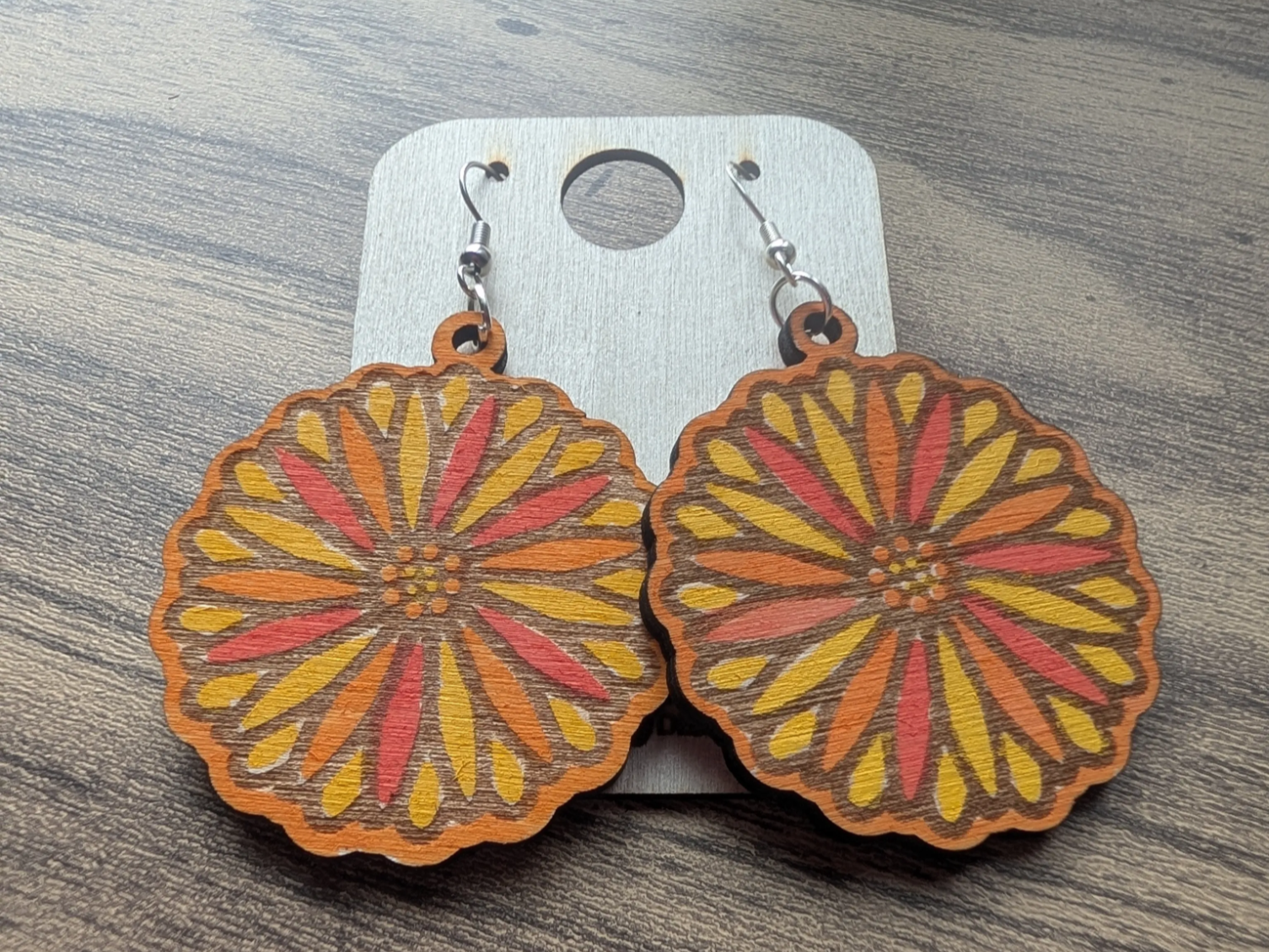 Daisy Dangle Earring laser cut file