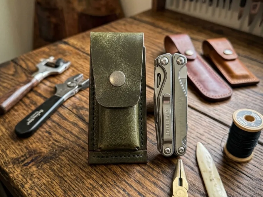 Small Leather Belt Pouch for Small Tools