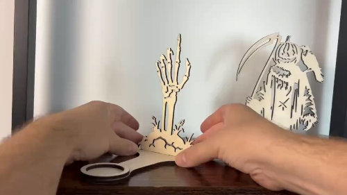 [Laser cut and engrave] 13 Halloween Shadow-Designs