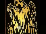 [Laser cut and engrave] Halloween Lighted Lanterns with Spooky Pumpkin Ghost and Grim Reaper Silhouettes