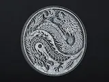 [Laser cut and engrave] Yin Yang Dragon Stone Rock Engraving