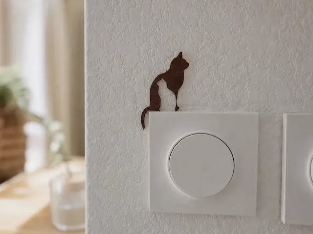 chat decoration pour interrupteur 3
