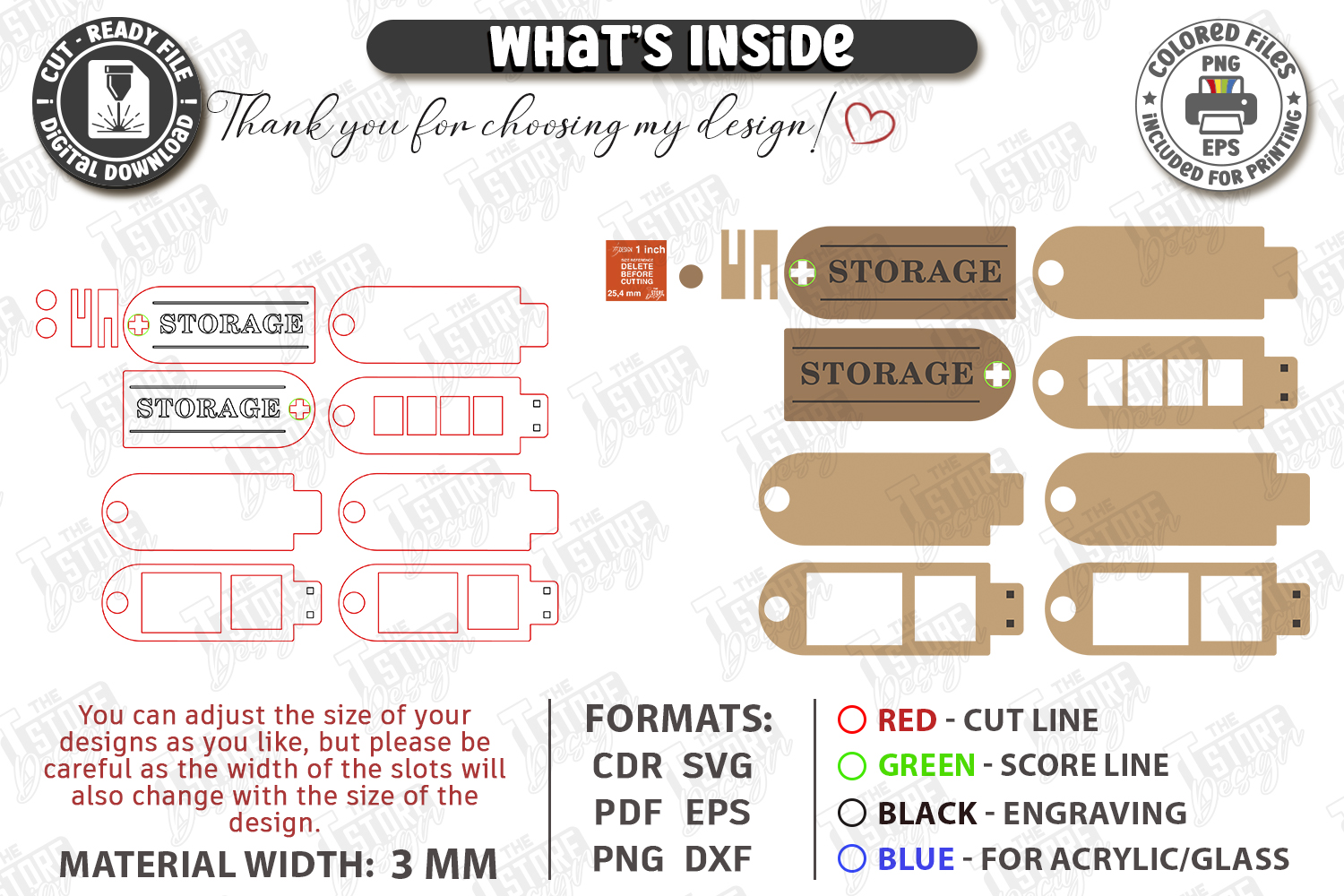 [Laser cut and engrave] Wooden SD Card and Memory Storage Organizer Cases Laser Cut Bundle. SD Card Case. Storage Box