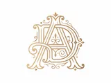 [Laser cut and engrave] DA AD Elegant Wedding Monogram – Reversible D & A Interwoven Initials for Bridal Invitations, Laser Cut Signs, Engraving & Cake Toppers