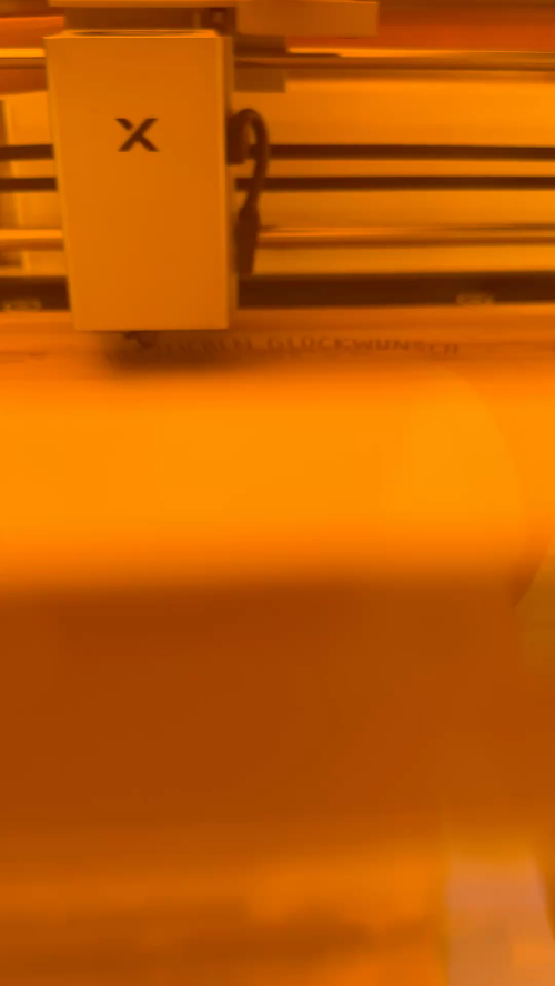 [Laser cut and engrave] Motiv für Schneidebrett aus Bambus zur Einschulung mit Schultüte und Schulranzen