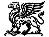 [Laser cut and engrave] 2 Heraldic Griffin Laser Cut Designs