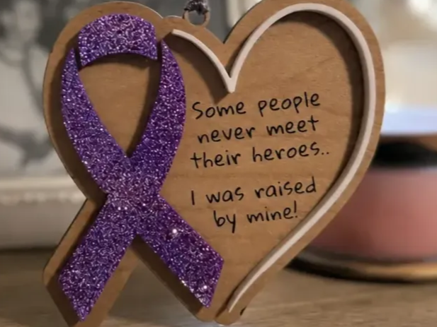 Awareness Ribbon Parent or Caregiver Ornament