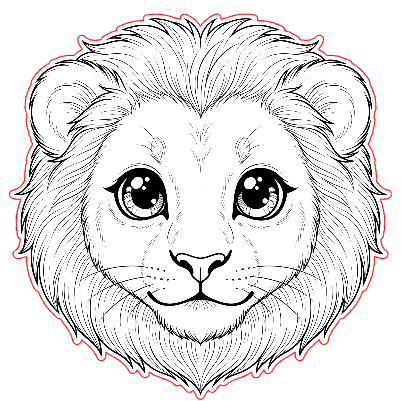 lion face.xs