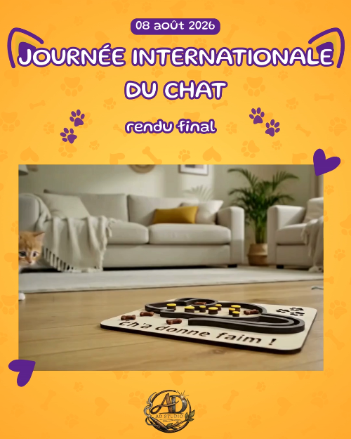 [Laser cut and engrave] Jouet éducatif en bois en forme de souris pour chat