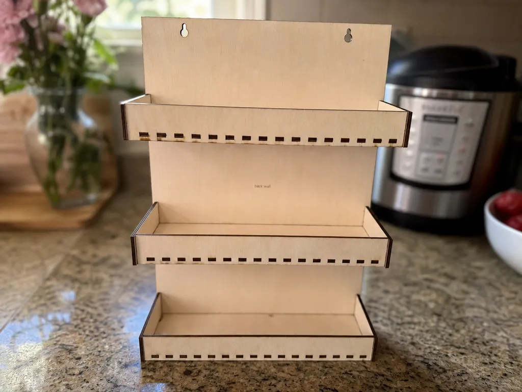 Three-Tier Wall Mounted Spice/parts/stuff Rack Organizer