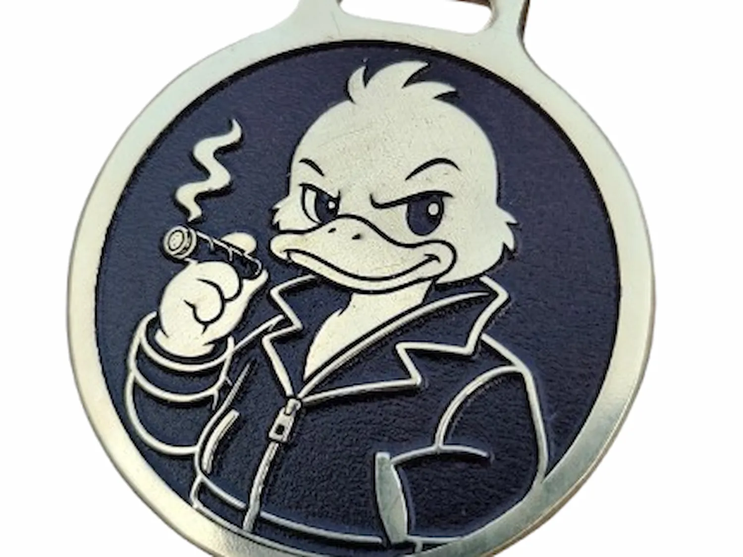 Round Brass Duck Medallion – IR Laser Engraving & UV Printed Background instruction: step 8 - UV Print the Background