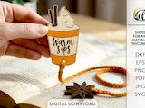 [Laser cut and engrave] Fall Bookmarks Bundle. Autumn Bookmark Laser Cut Files. Tea bag. Pumpkin. Coffee Cup. Cozy Reading Gift. Book Lover SVG. Page Marker