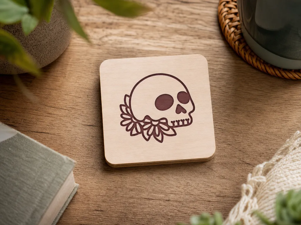 Halloween Skull Coaster