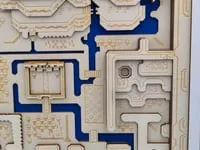[Laser cut and engrave] Hyrule Map Wall Art with Heart Containers and Rupees