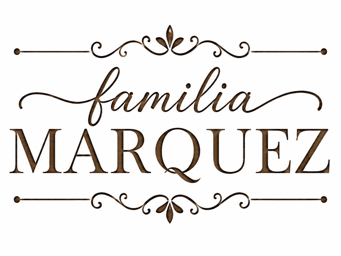 Familia Marquez Personalized Family Name Wall Sign