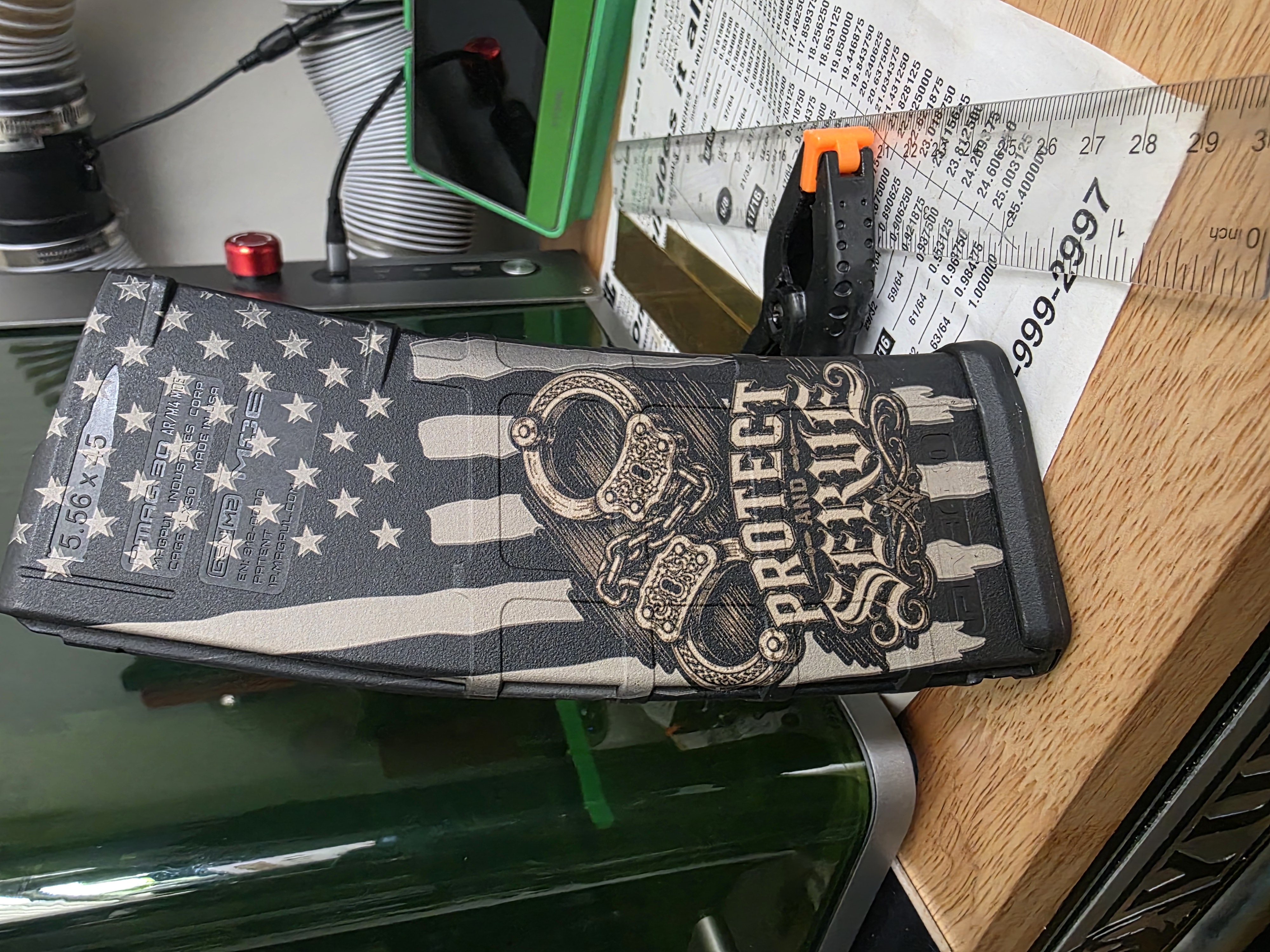[Laser cut and engrave] Protect and Serve