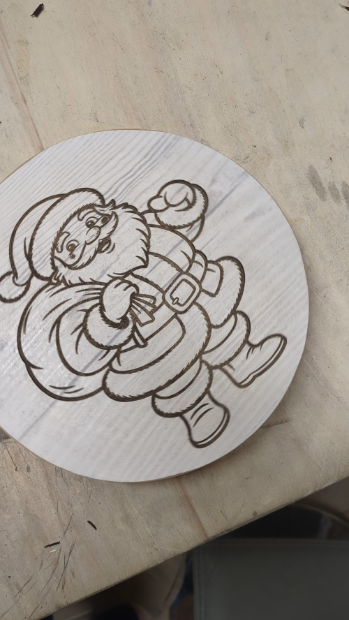 [Laser cut and engrave] Plateau tournant en bois avec roulement à billes