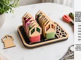 [Laser cut and engrave] Flower Shaped Embroidery Floss Organizer with Thread Bobbins Laser Cut Bundle. Crafting and Sewing